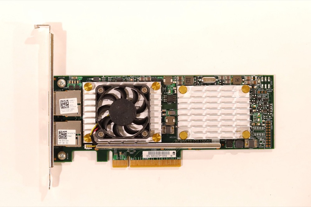 Сетевая карта Dell BCM957810A1008G 10GbE Dual Port PCIe Network Card P/N: 0W1GCR Tested — фото 3
