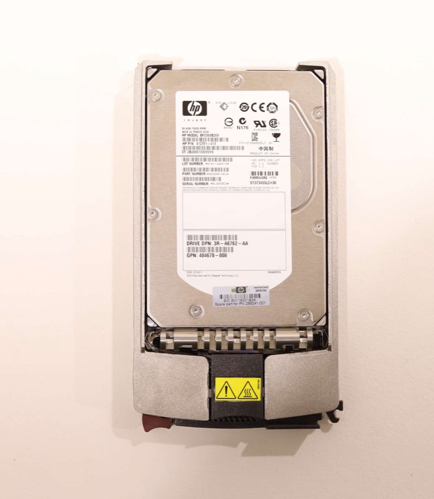 Жёсткий диск HP BF0368B269 36.4GB 3.5" 320Mb/s Ultra-320 SCSI HDD W/Caddy P/N: 404670-008 — фото 1