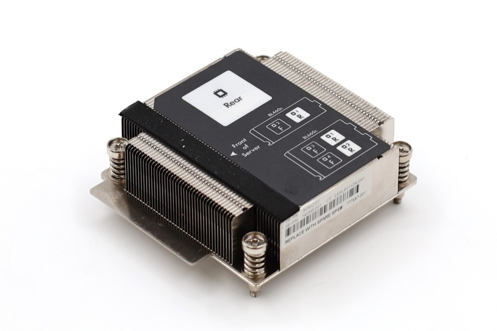 Радиатор HP ProLiant BL660C Gen9 Rear CPU Cooling Heatsink P/N: 777687-001 Tested Working — фото 1