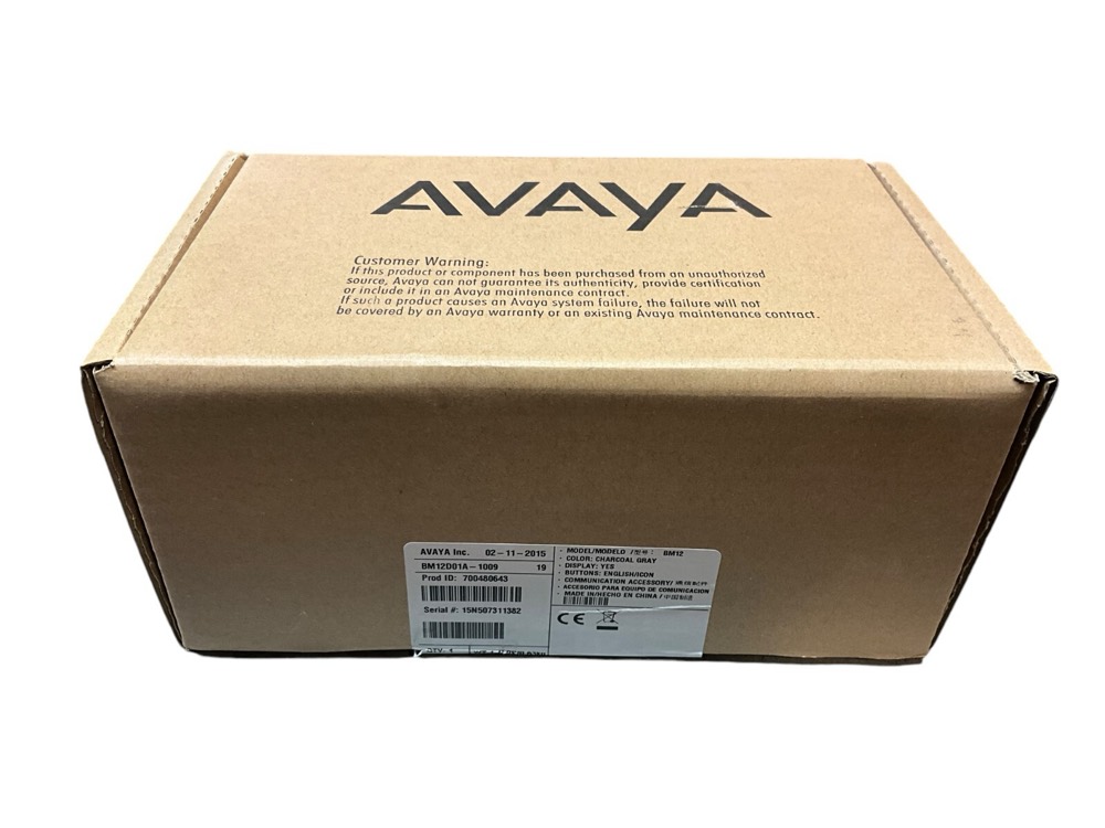 IP-телефон New Avaya BM12 12-Button Add-On Phone Module BM12D01A-1009, 700480643 GRAY — фото 1
