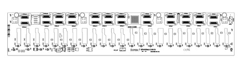 SSD-накопитель SSD Supermicro BPN-NVME3-216N-S4 24-port 2U NVMe direct BPN,24x 2.5" NVMe,4Hybrid — фото 1