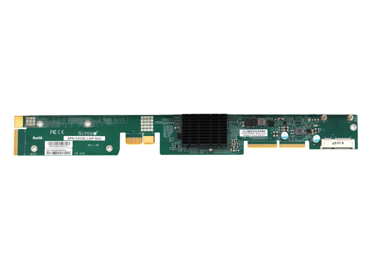 Бэкплейн SuperMicro BPN-S3008L-L6iP-NI22 12Gb/s SAS Backplane Board Tested Working — фото 2