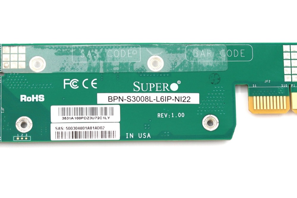 Бэкплейн SuperMicro BPN-S3008L-L6iP-NI22 12Gb/s SAS Backplane Board Tested Working — фото 3