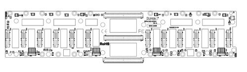Комплектующая SuperMicro BPN-SAS-939H CSE939 MicroCloud (12 node) hotswap backplane — фото 1