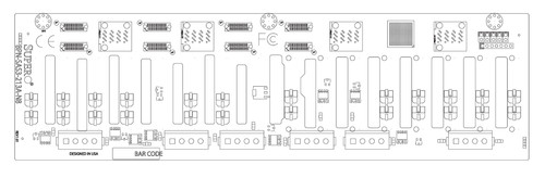 Комплектующая SuperMicro BPN-SAS3-213A-N8 16-port 2U SAS3 12Gbps hybrid backplane — фото 1