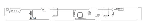 Комплектующая Supermicro BPN-SAS3-825MTQ 1U 3-Port 12Gbps Backplane Supports 3x3.5 SAS/SATA HD — фото 1