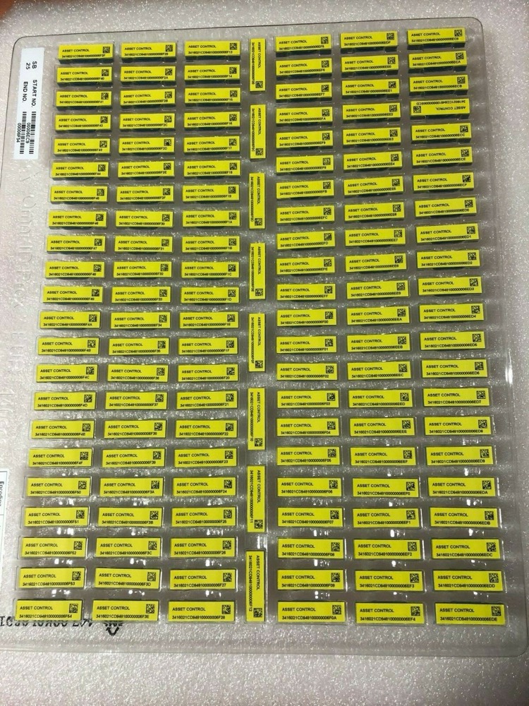Компонент BQ490B Omni-ID RFID ASSET CONTROL TAG LABEL 140 PACK Yellow Service Bureau Tag — фото 1