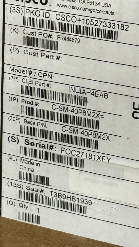 Оборудование Cisco C-SM-40P8M2X — фото 1