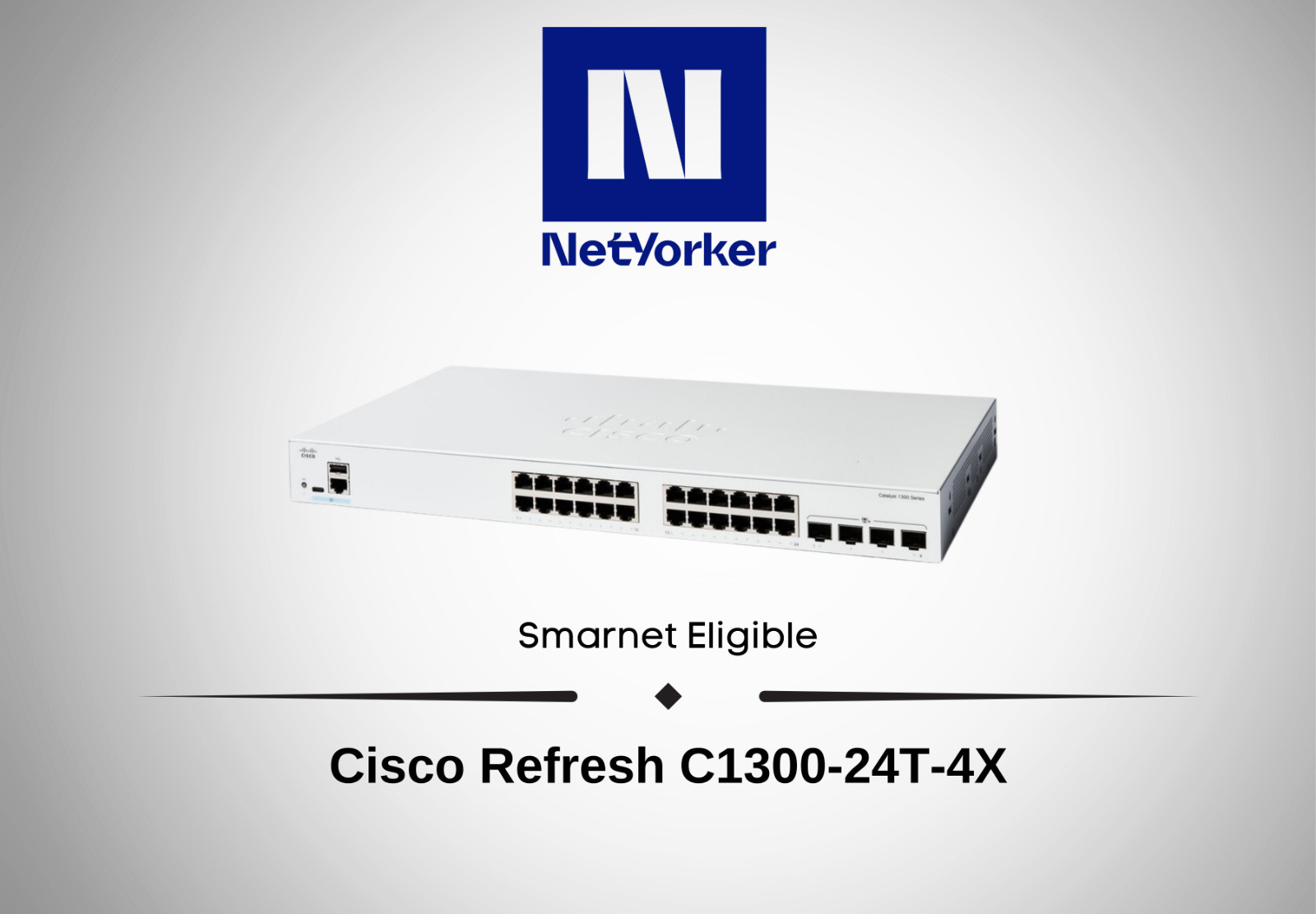 Коммутатор Cisco C1300-24T-4X — фото 1