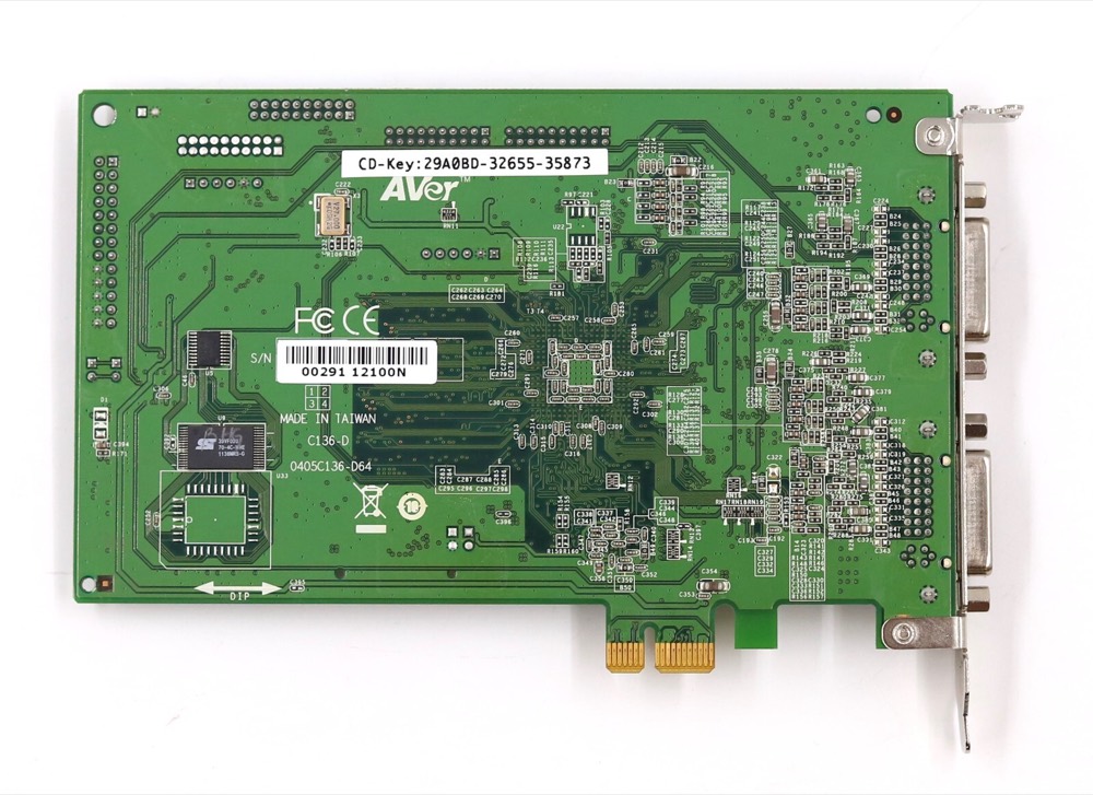Плата AverMedia C136-D Dual-Port DVI 16-Channel PCIe Video Capture Card Tested Working — фото 3
