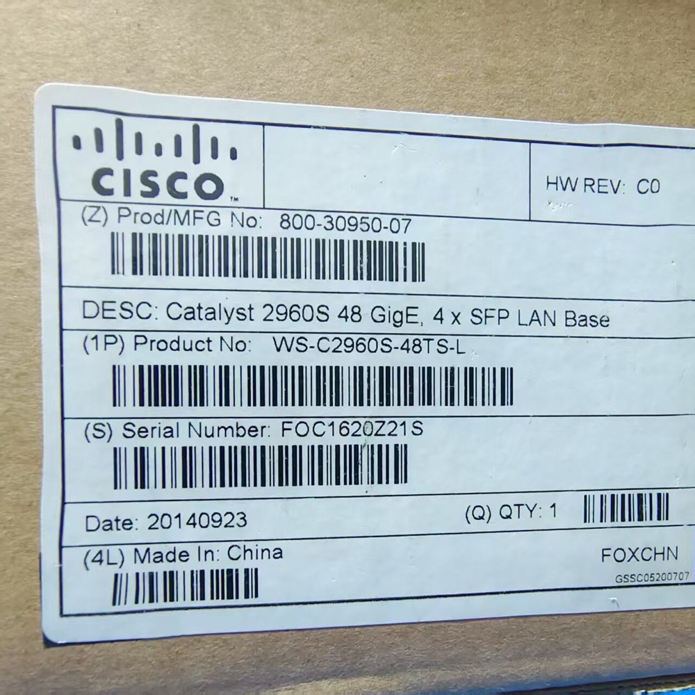 Коммутатор Cisco C2960S-48TS-L — фото 1