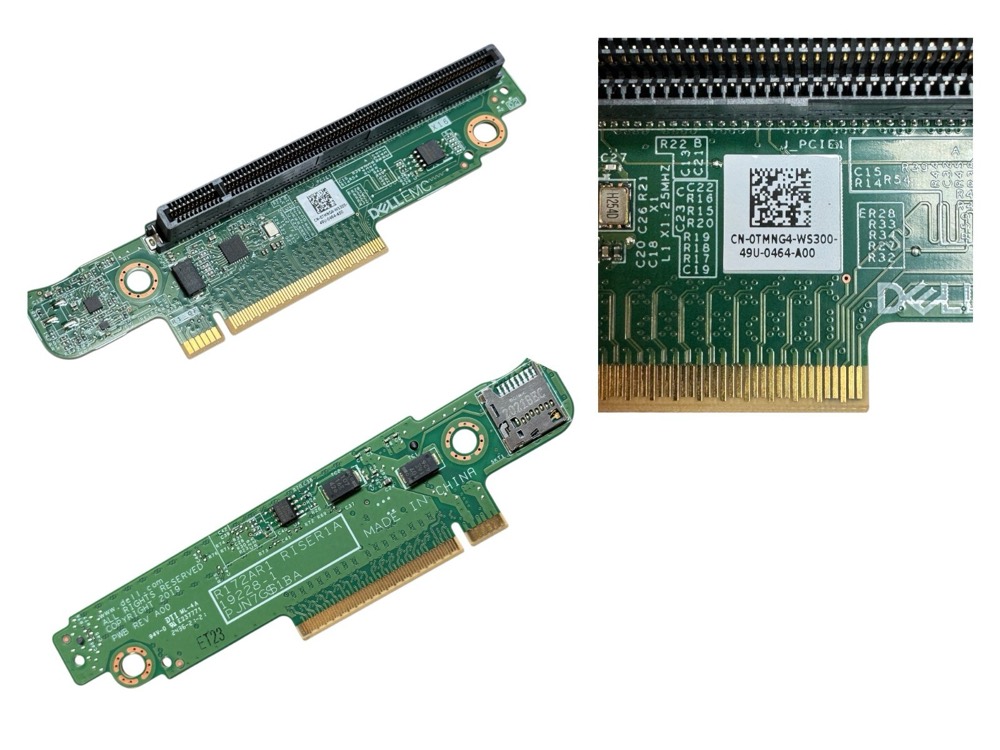 Райзер Dell Riser Card PCIe x16 PCI Dell PowerEdge C6400 C6520 0TMNG4 TMNG4 — фото 1