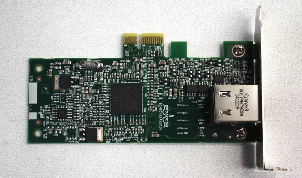 Сетевая карта C71KJ Dell BROADCOM Network Card PCI-E 5722,W8,Low Profile — фото 1