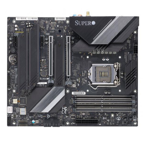 Материнская плата SuperMicro C9Z590-CGW Motherboard - ATX, LGA1200, 4xDDR4, 2PCI-E4.0(16/NAor8/8) — фото 1