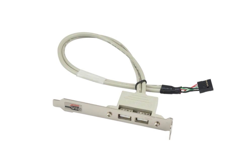 Кабель Supermicro 40cm Internal to External 2-Port (USB 2.0) Bracket (CBL-0083L) — фото 1