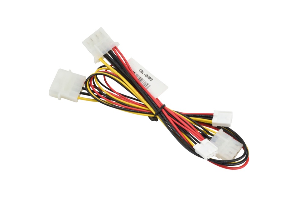 Кабель Supermicro 4-Pin Peripheral Connector 35/25/25/12cm to 2x 4-Pin Peripheral + 2x FDD Connector Cable (CBL-0099) — фото 1