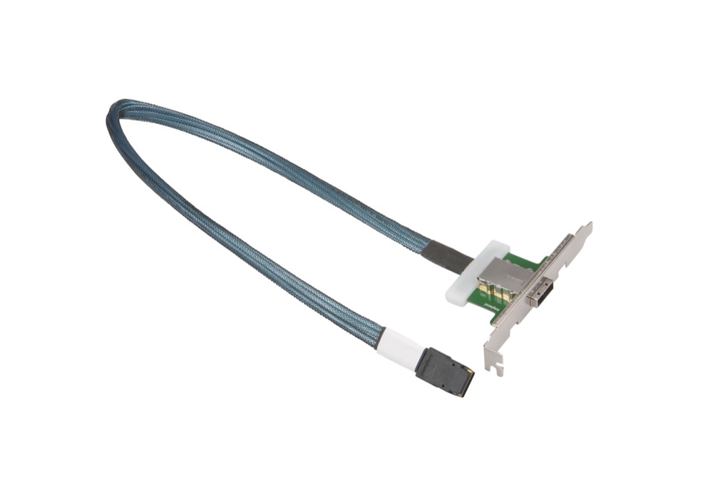 Кабель Supermicro Internal to External 1 Port MiniSAS Full Height Cascading 61cm Cable (CBL-0167L) — фото 1