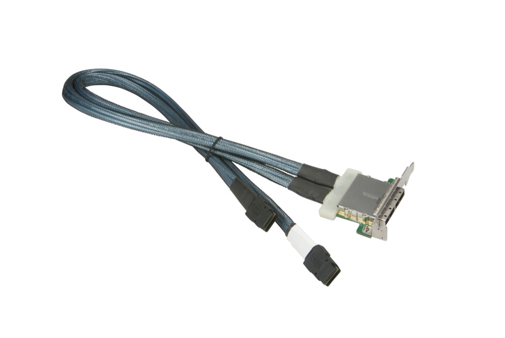 Кабель Supermicro Internal to External MiniSAS 2 Ports Low Profile Cascading 66/59cm Cable (CBL-0168L-LP) — фото 1