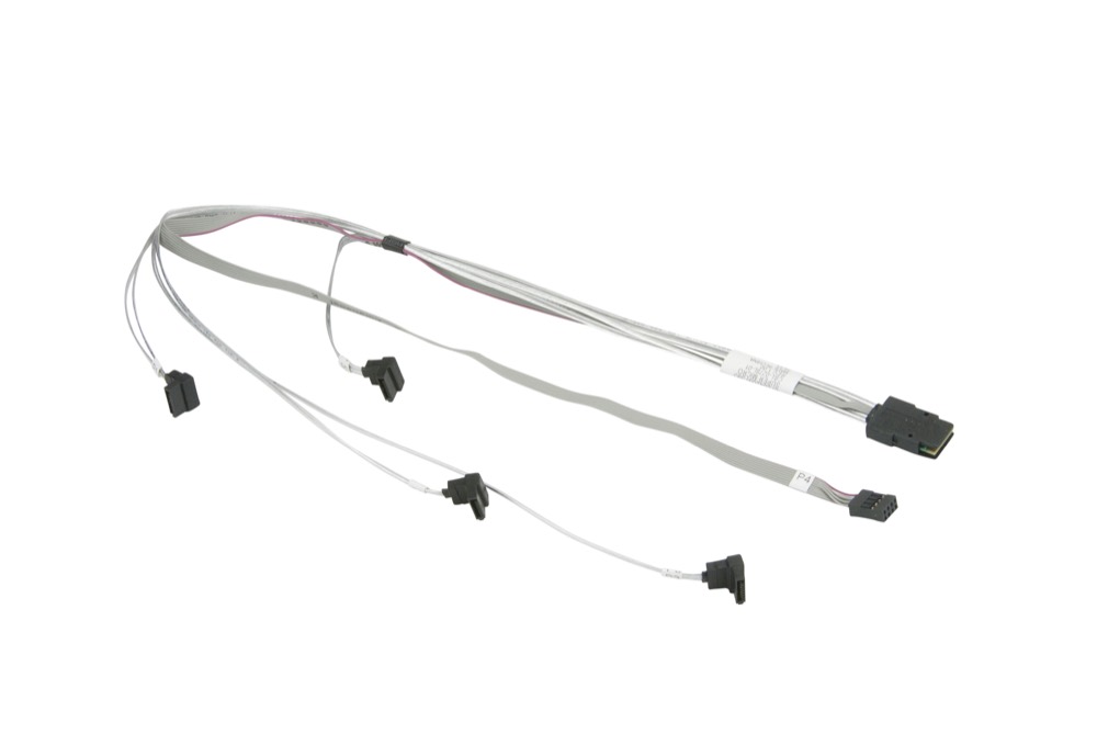 Кабель Supermicro Internal MiniSAS to 4 SATA Right Angle 34/44/54/64cm with Sideband 64cm Cable (CBL-0278L-01) — фото 1
