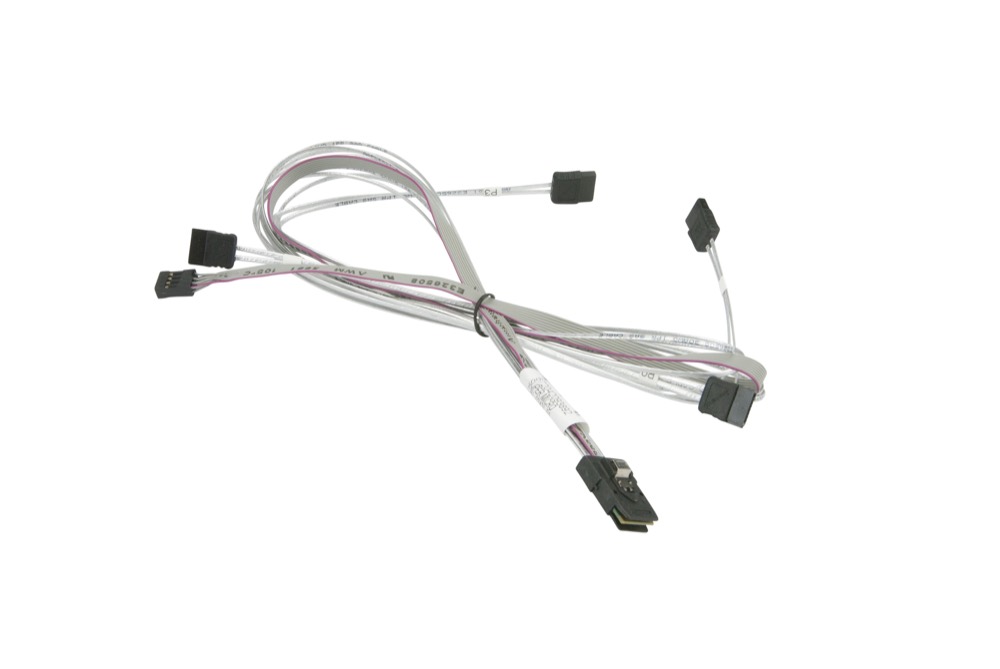 Кабель Supermicro MiniSAS – 4 SATA 76/66/54/45 см с sideband 66 см (CBL-0343L-01) — фото 1