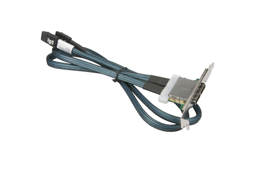 Кабель Supermicro внутренний-внешний MiniSAS, 2 порта, полная высота, каскадный, 85 см (CBL-0352L) — фото 1