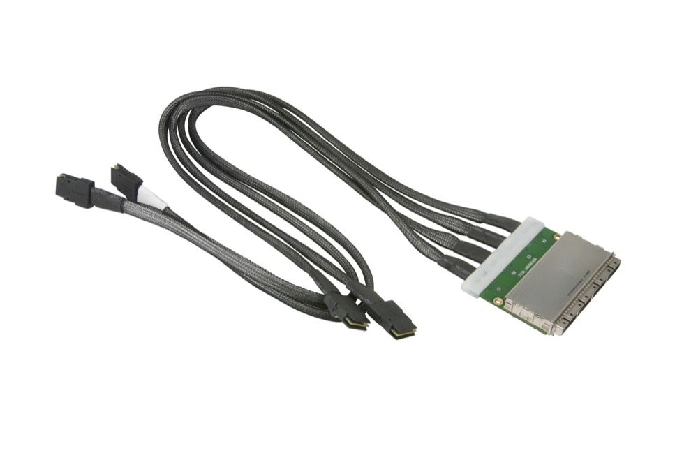 Кабель Supermicro Internal to External MiniSAS 4 Ports Cascading for 847 2x70cm / 2x50cm Cable (CBL-0386L) — фото 1