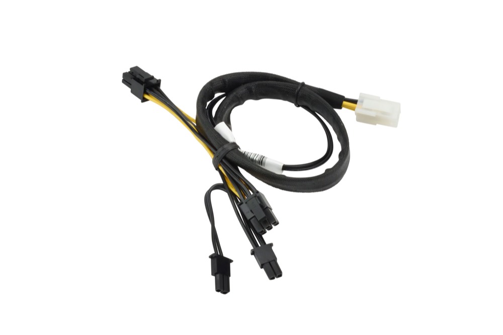 Кабель Supermicro 8-pin to two 6+2 Pin 12V GPU 40cm Power Cable (CBL-0424L) — фото 1