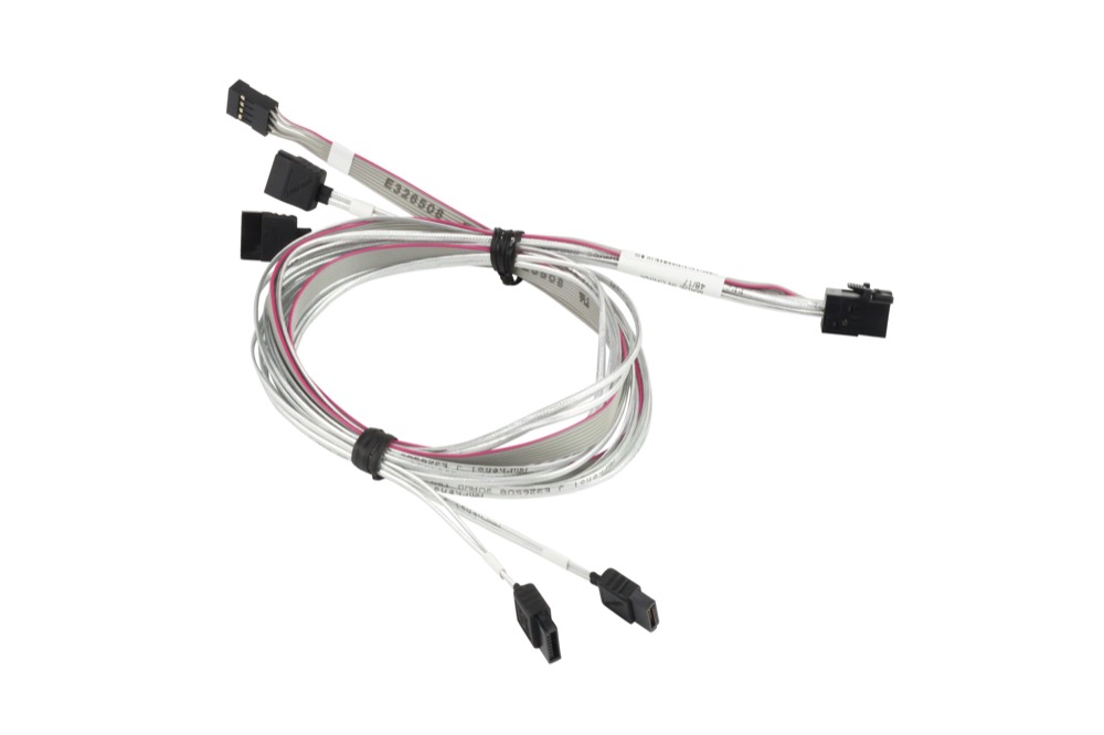 Кабель Supermicro Internal MiniSAS HD to 4 SATA with Sideband 90/90/75/75/75cm Cable (CBL-SAST-0556) — фото 1