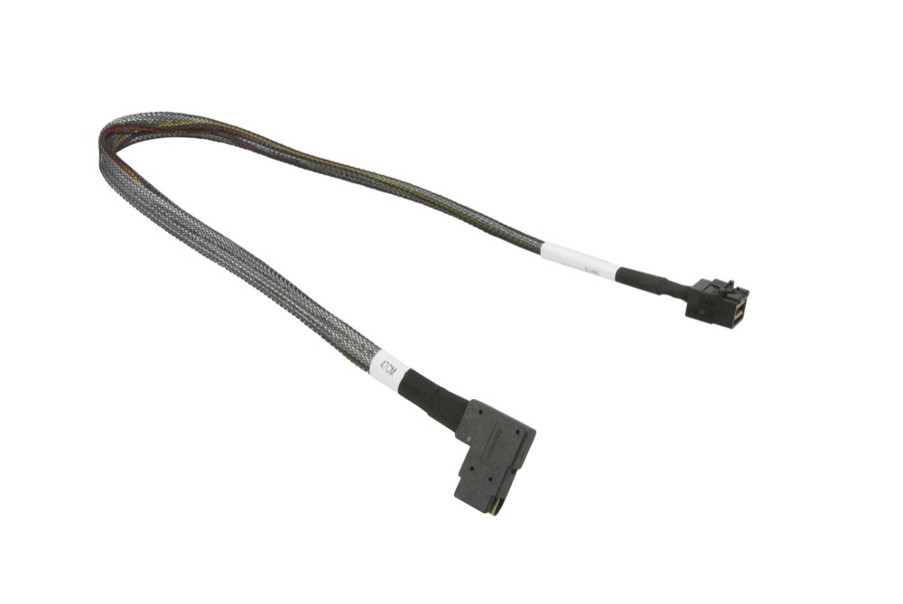 Кабель Supermicro Internal Straight MiniSAS HD to Right Angle MiniSAS 47cm Cable (CBL-SAST-0655) — фото 1