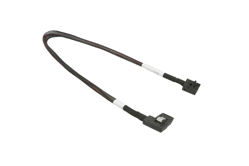 Кабель Supermicro Internal Straight MiniSAS HD to Right Angle MiniSAS 39cm Cable (CBL-SAST-0656) — фото 1