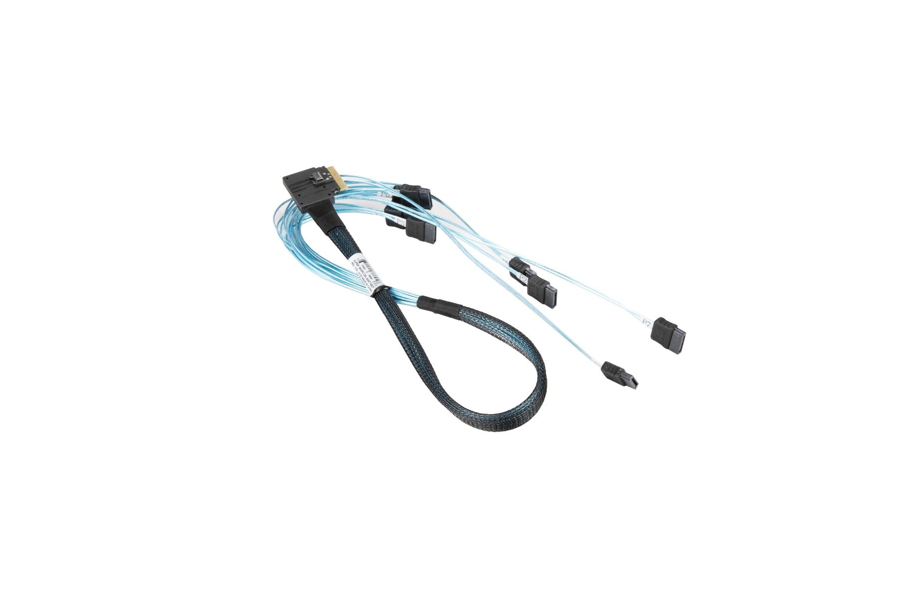 Кабель Supermicro Slimline SAS x8 (LA) to 8x SATA 70cm Cable (CBL-SAST-0827) — фото 1