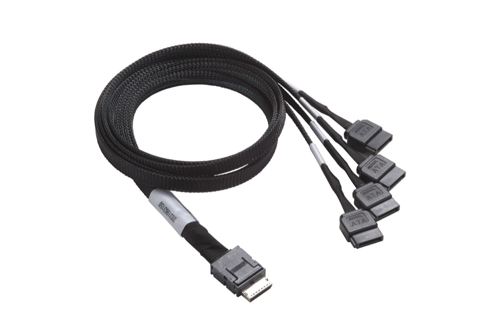 Кабель Supermicro 50cm OCuLink to 4 SATA Cable (CBL-SAST-0933) — фото 1