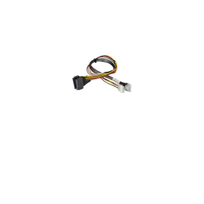 Кабель Supermicro 55cm Slimline x8 to 2x U.2 PCIE with Power Cable (CBL-SAST-0953) — фото 1