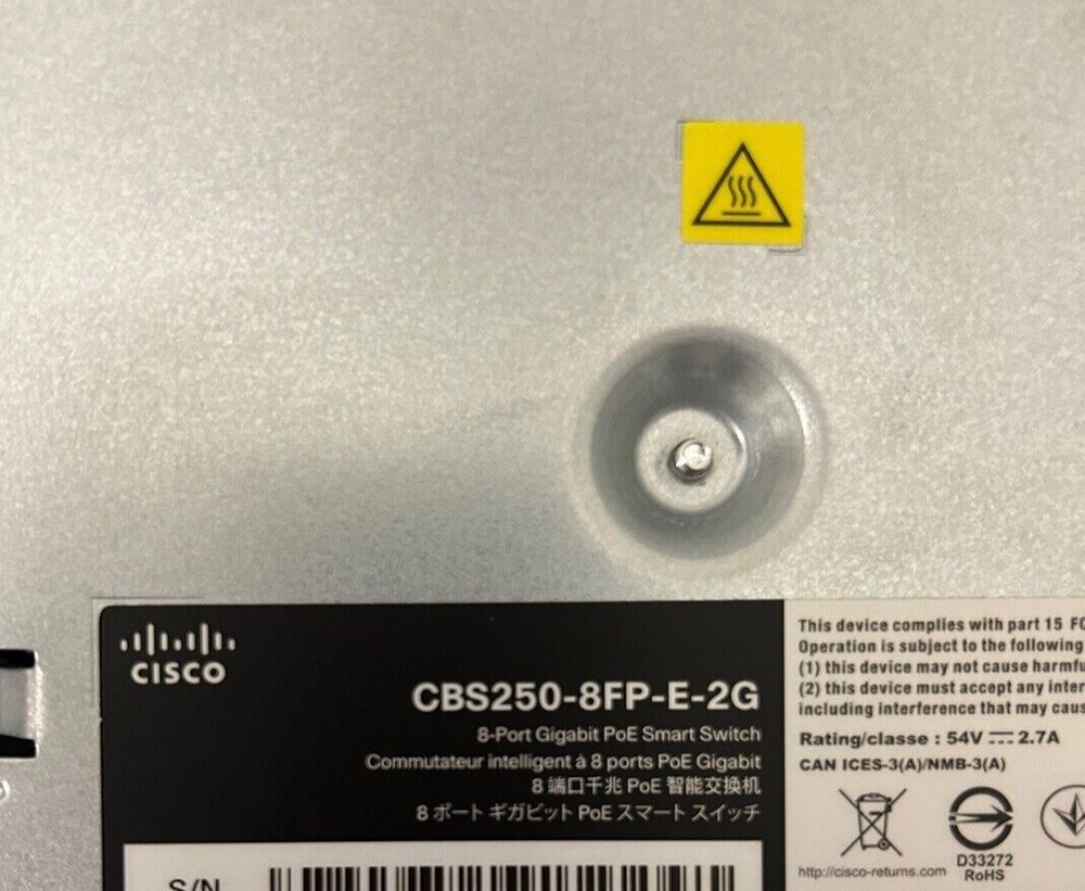 Коммутатор Cisco CBS250-8FP-E-2G — фото 3