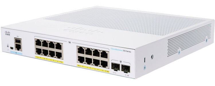 Коммутатор Cisco CBS350-16P-E-2G — фото 1