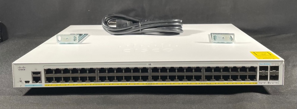 Коммутатор Cisco CBS350-48FP-4X, 48 портов PoE+, 4×SFP+ 10G — фото 1