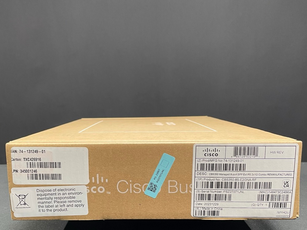 Коммутатор Cisco CBS350-8S-E-2G — фото 1