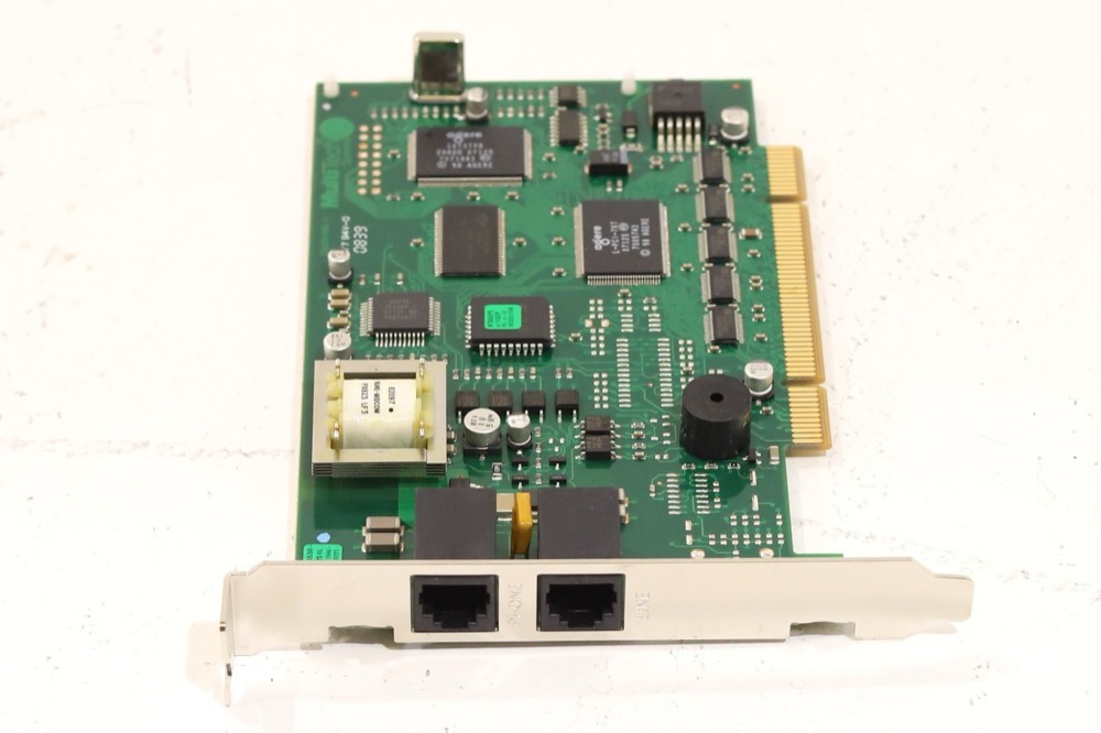 Линейная плата MultiTech Systems CK77 94V-0 Dual-Port Network Interface Card P/N: 1562010BL — фото 2