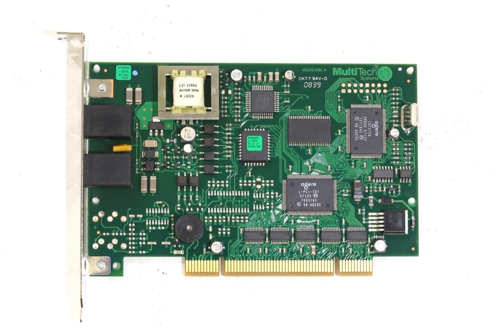 Линейная плата MultiTech Systems CK77 94V-0 Dual-Port Network Interface Card P/N: 1562010BL — фото 3