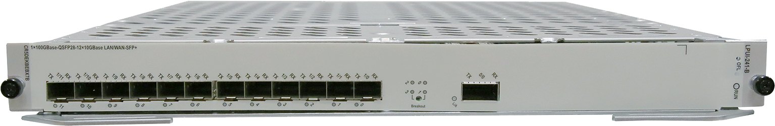 Линейная плата Huawei CR5DEKBEBX7B (1×100G-QSFP28, 12×10G) — фото 1