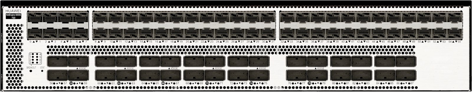 Шасси Huawei NetEngine 8000E F2D, код CR8B0BKP2DF1 (базовый комплект, с БП и вентиляторами) — фото 2