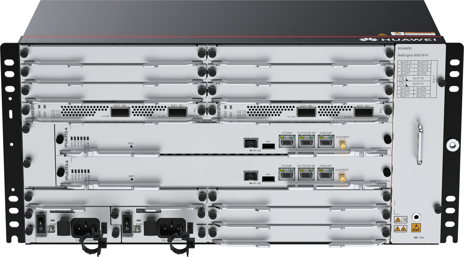 Шасси Huawei NetEngine 8000 M14, код CR8B0BKPACC1 (базовый комплект, питание AC, с БП и вентиляторами) — фото 1