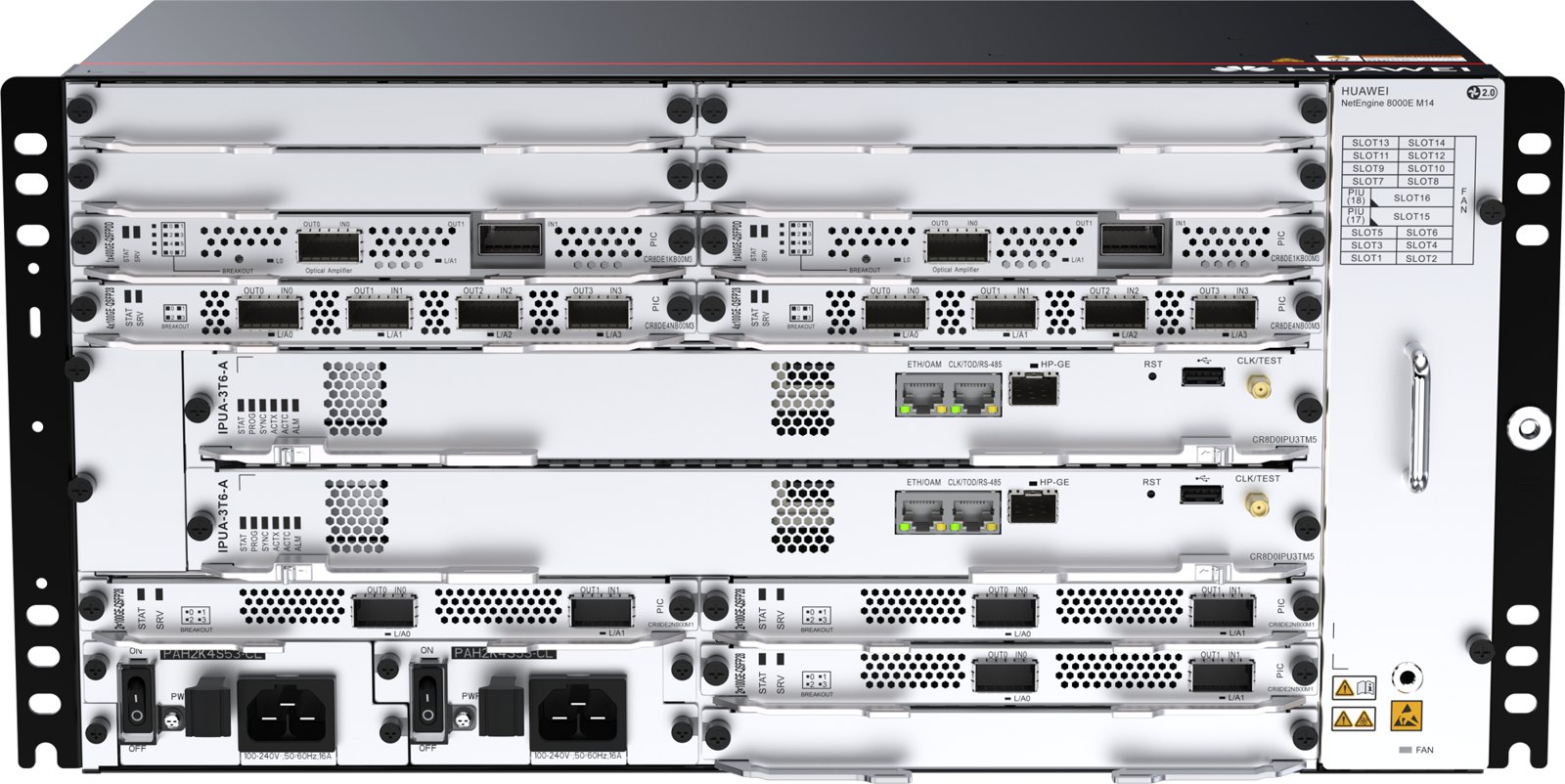 Шасси Huawei NetEngine 8000E M14, код CR8B0BKPACC5 (базовый комплект, питание AC, с БП и вентиляторами) — фото 1