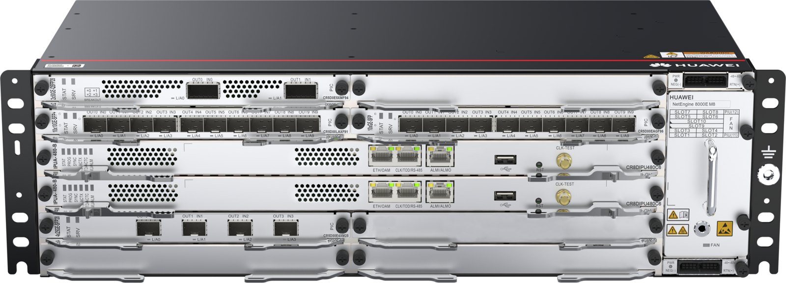 Шасси Huawei NetEngine 8000E M8, код CR8BM8BKPDC5 (базовый комплект, питание DC, с БП и вентиляторами) — фото 1