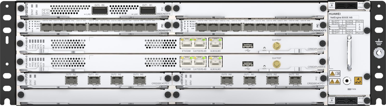 Шасси Huawei NetEngine 8000E M8, код CR8BM8BKPDC5 (базовый комплект, питание DC, с БП и вентиляторами) — фото 2