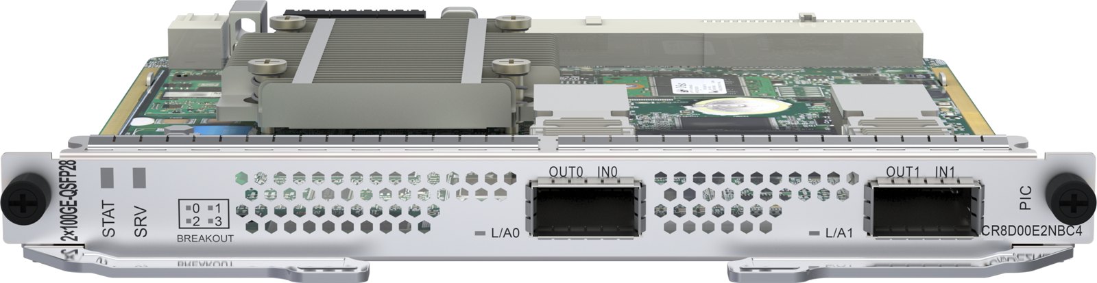 Интерфейсная плата Huawei CR8D00E2NBC4 (2×100G/50G QSFP28) — фото 1