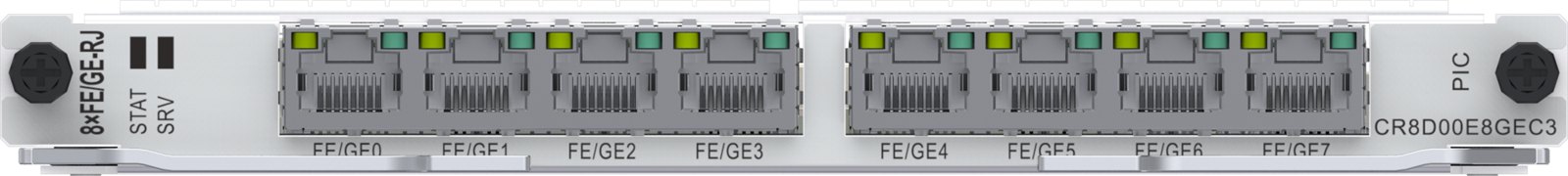 Интерфейсная плата Huawei CR8D00E8GEC3 (8×100/1000Base-RJ45) — фото 2