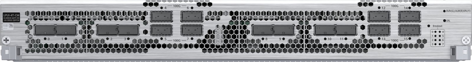 Линейная плата Huawei CR8DE8KE8NCU (8×400G-QSFP, 8×100G-QSFP28) — фото 1
