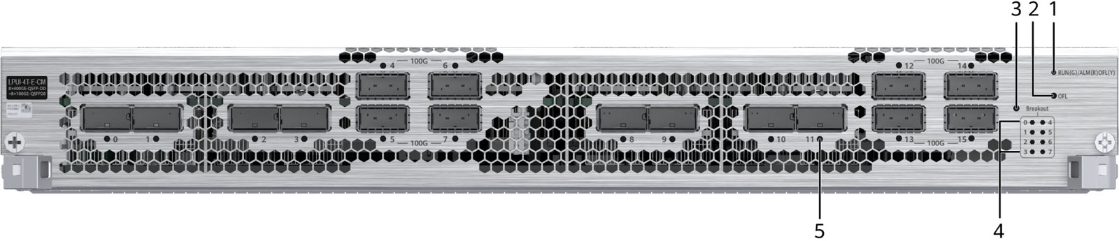 Линейная плата Huawei CR8DE8KE8ND1 (8×400G-QSFP, 8×100G-QSFP28) — фото 1
