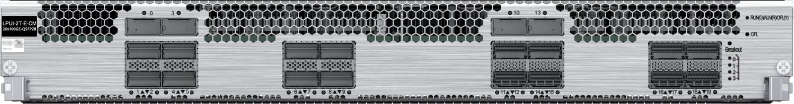 Линейная плата Huawei CR8DEENBFED9 (20×100G-QSFP28) — фото 1